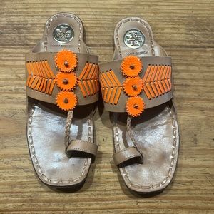 Tory Burch Caylon toe ring sandal 7.5